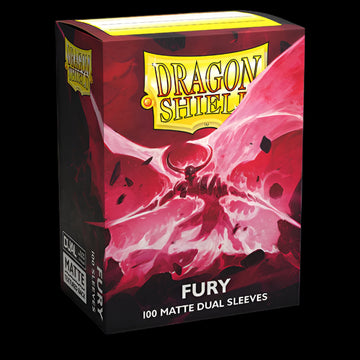 Dragon Shield Sleeves: Standard DUAL- Matte Fury 'Alaric, Crimson King' (100 ct.)