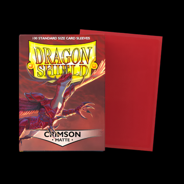 Dragon Shield Sleeves: Standard- Matte Crimson 100 ct