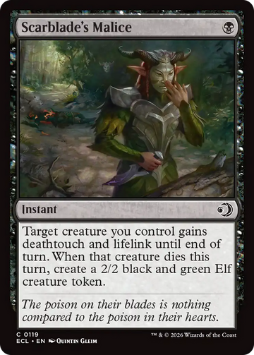 Scarblade's Malice [Lorwyn Eclipsed]