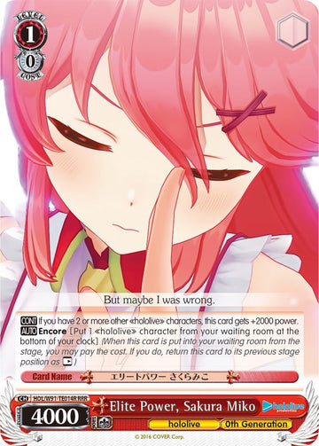 Elite Power, Sakura Miko (HOL/W91-TE014R RRR) [hololive production]