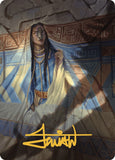 Whispersilk Cloak Art Card (Gold-Stamped Signature) [The Lost Caverns of Ixalan Art Series]
