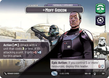 Moff Gideon - Formidable Commander (Showcase) (269) [Shadows of the Galaxy]
