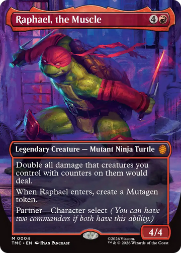 Raphael, the Muscle (Borderless) [Teenage Mutant Ninja Turtles Commander]