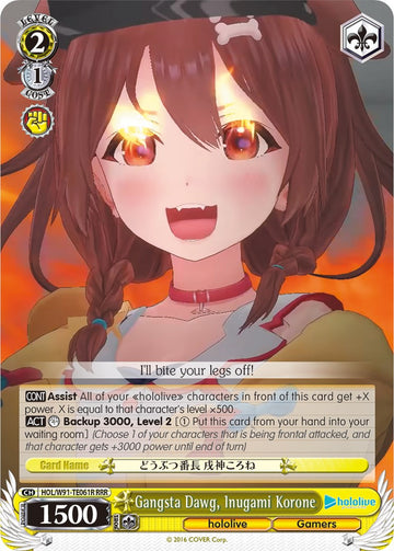 Gangsta Dawg, Inugami Korone (HOL/W91-TE061R RRR) [hololive production]