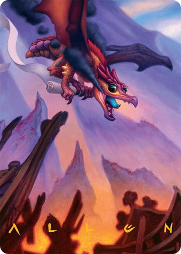 Scavenger Regent Art Card (45/54) (Gold-Stamped Signature) [Tarkir: Dragonstorm Art Series]