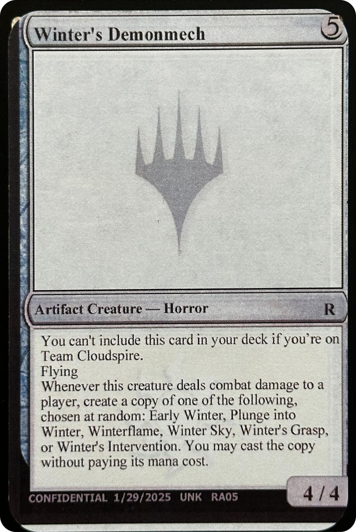 Winter's Demonmech [Unknown Event]