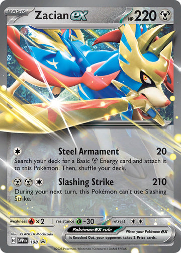 Zacian ex (198) [Scarlet & Violet: Black Star Promos]
