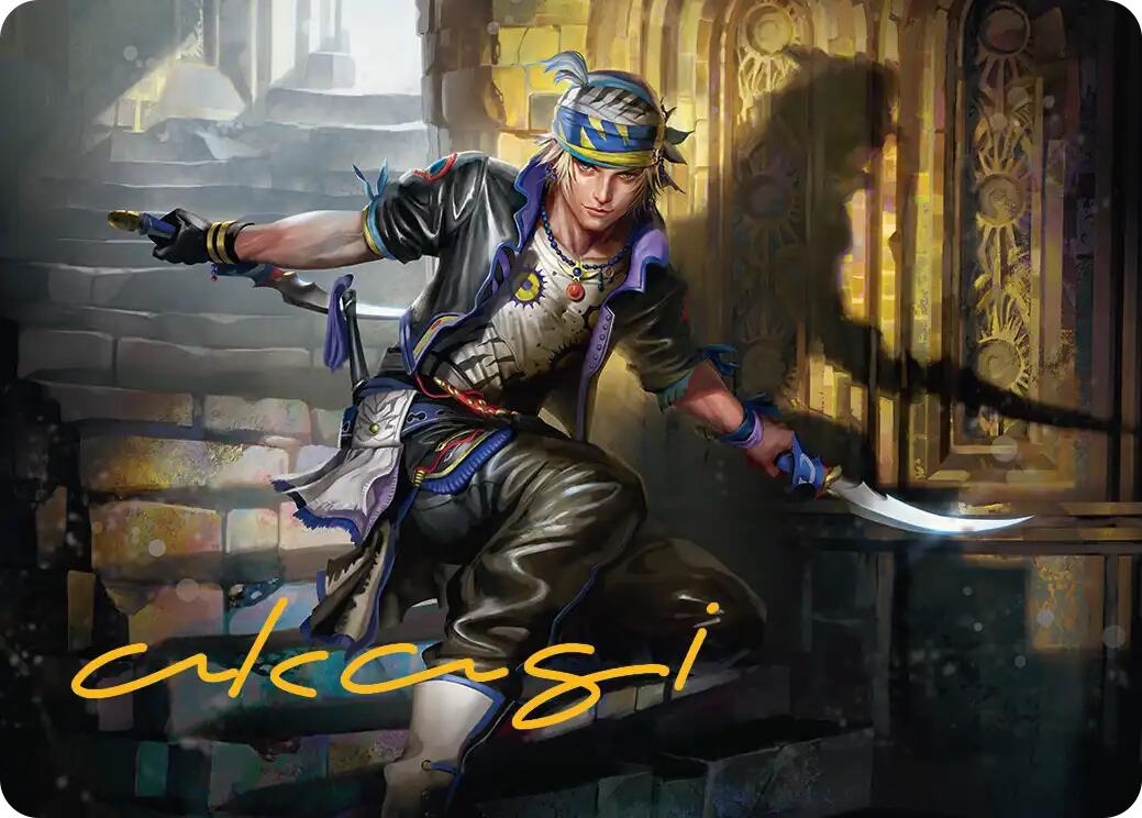 Locke Cole Art Card (Gold-Stamped Signature) [FINAL FANTASY Art Series]