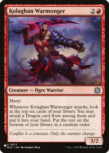 Kolaghan Warmonger [The List]