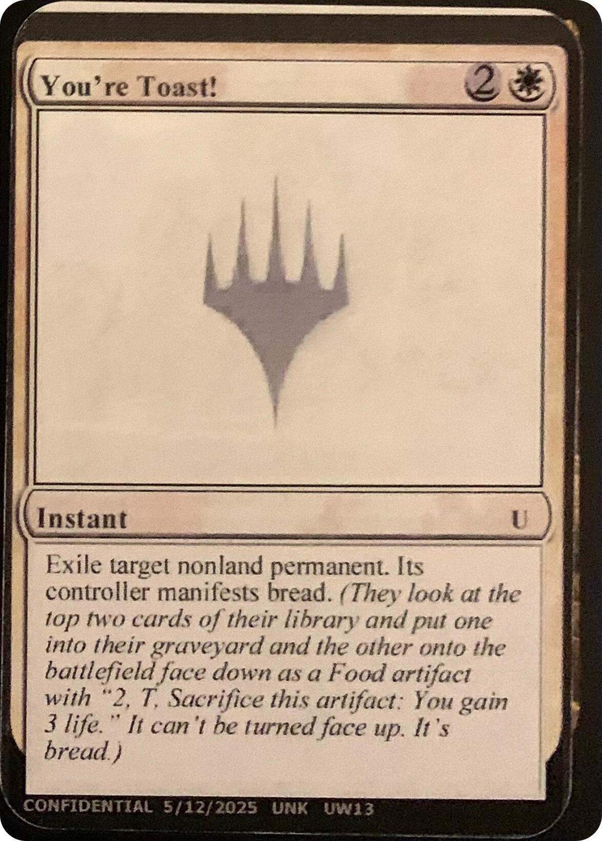 You're Toast! [Unknown Event]