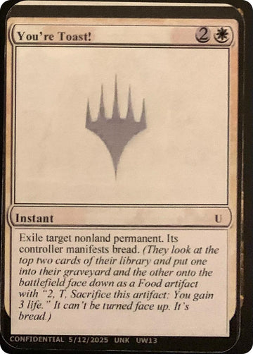 You're Toast! [Unknown Event]