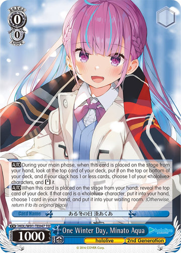 One Winter Day, Minato Aqua (HOL/W91-TE047 TD) [hololive production]