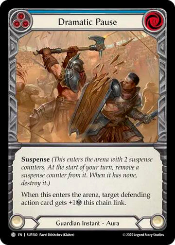 Dramatic Pause (Blue) [SUP200] (Super Slam)  Rainbow Foil