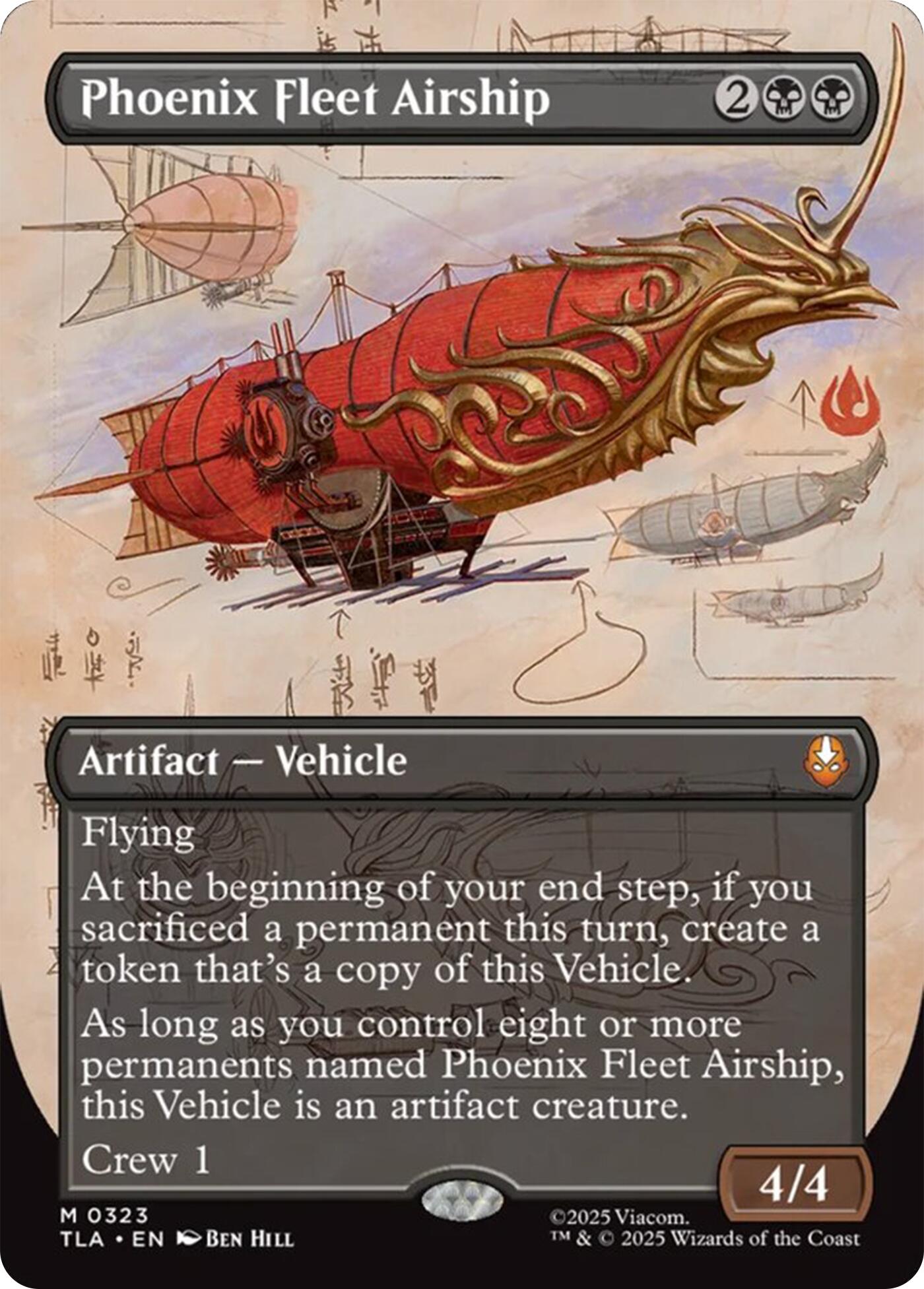 Phoenix Fleet Airship (Borderless) [Avatar: The Last Airbender]