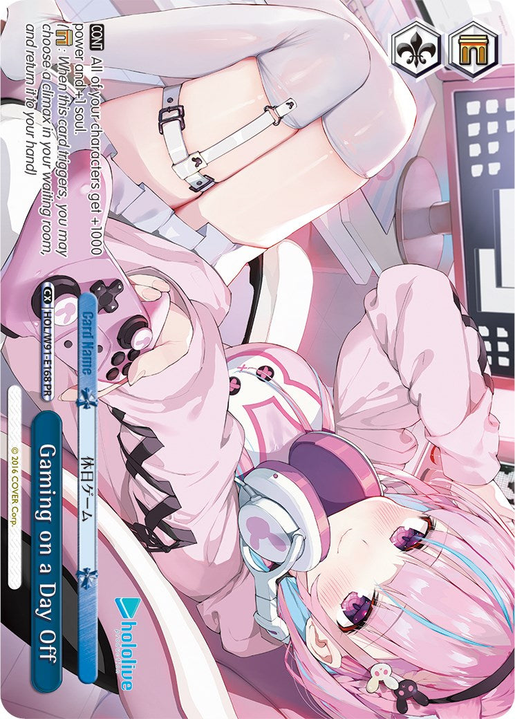 Gaming on a Day Off (HOL/W91-E168 PR) [hololive production]