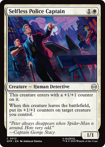 Selfless Police Captain [Marvel's Spider-Man]