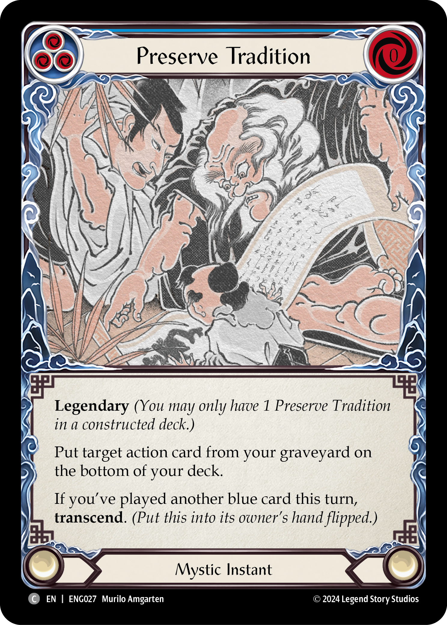 Preserve Tradition [ENG027] (Part the Mistveil Enigma Blitz Deck)