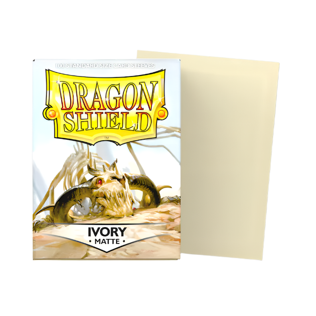 Dragon Shield Sleeves: Standard- Matte Ivory 100ct