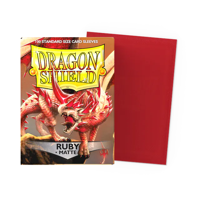 Dragon Shield Sleeves: Standard- Matte Ruby (100 ct.)