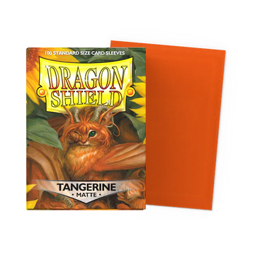 Dragon Shield Sleeves: Standard- Matte Tangerine (100 ct.)