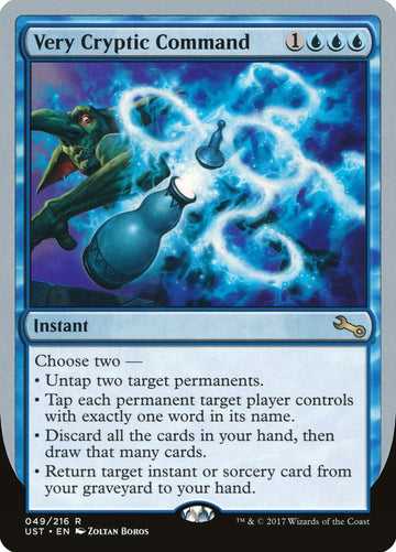 Very Cryptic Command (Untap) [Unstable]